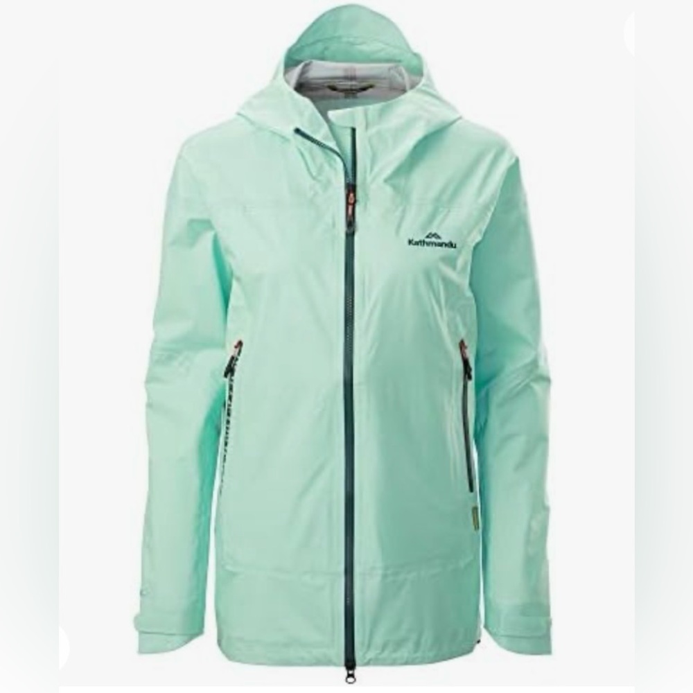 Kathmandu Waterproof Windproof Breathable Women's Hiking Pack and Go Rain Jacket